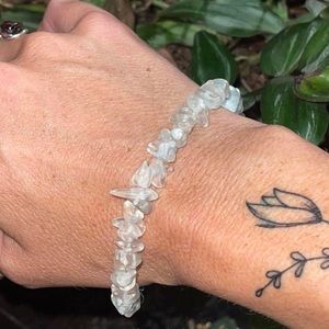 Clear Quartz crystal bracelet